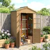 Outsunny Gartenschrank Holz Geräteschuppen mit Ablage Produktbild-Vorschau 2