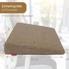 Herlag Keilkissen Stella 33x37x7/2cm Taupe | Ergonomisches Produktbild-Vorschau 3