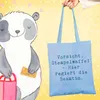 Mr. & Mrs. Panda Tote Bag Spruch Beamtin Stempelwaffe - Sky Produktbild-Vorschau 2