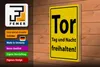 Holzschild Hinweis 20x30cm Tor Tag und Nacht freihalten Produktbild-Vorschau 3