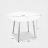 Tavolo rotondo in legno design legno 100cm cucina bar Anteprima dell’immagine prodotto 4