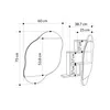 Skye Decor, Cloud Storage Bathroom Wall Mirror - Carrara, Podgląd zdjęcia produktu 5