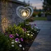 LED Solarleuchte Herz Silber, Höhe 82cm Produktbild-Vorschau 11