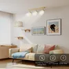 LED Deckenleuchte Holz 3-Flammig – Modern Deckenlampe mit Produktbild-Vorschau 4
