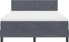 vidaXL Boxspringbett mit Matratze Dunkelgrau 160 x 200 cm Produktbild-Vorschau 7
