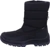 A side view of a black winter boot. Voir les images du produit