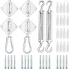 Detex Kit de fixation voile d'ombrage carré triangle Voir les images du produit 6