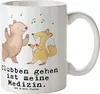 Mr. & Mrs. Panda Tasse Bär & Fuchs Disco - Weiß - Geschenk, Produktbild-Vorschau 1