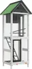 vidaXL Woliera szara 60x58,5x160 cm lite drewno sosnowe Podgląd zdjęcia produktu 1
