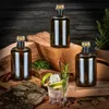 Apothekerflasche braun 500ml mit Korken, Flaschenkapseln & Produktbild-Vorschau 6