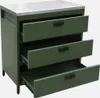 sweeek - Outdoor-Küche aus Stahl mit 3 Schubladen L 80 cm - Produktbild-Vorschau 3