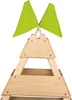 Playtive Spielzelt Tipi draußen Kinderzelt Tafel Echtholz Produktbild-Vorschau 3