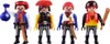 Four pirate figurines are lined up against a white background. Produktbild-Vorschau