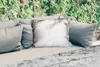 MuchoWow® Outdoor Kissen - Beton - Weiß - 50x30 cm - Produktbild-Vorschau 2