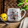 DUO FLORAL Fassbecher 430 ml VINTAGE FLOWERS WHITE New Bone Produktbild-Vorschau 4