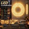 LED Lichterkranz Ø 38 cm 700 LEDs Warmweiß mit Stecker & Produktbild-Vorschau 2