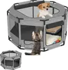 YRHome Achtseitiger Haustierauslauf 81x81x45cm, Grau, Produktbild-Vorschau 1