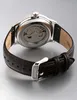 The back of a watch with a leather strap. Produktbild-Vorschau