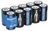 A group of ten CR2 lithium batteries in a blue plastic holder. Anteprima dell’immagine prodotto