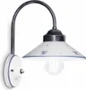 Wandlampe Keramik Metall E27 28 cm hoch in Schwarz Silber Produktbild-Vorschau 1
