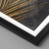 Gerahmtes Poster - Schwarzer Rahmen - Blatt golden schwarz Produktbild-Vorschau 2