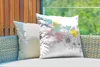 MuchoWow® Outdoor Kissen - Illustration eines Blumenmusters Produktbild-Vorschau 3