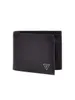 A black Guess wallet is shown against a white background. Voir les images du produit