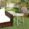 Beistelltisch Outdoor Gartentisch Balkontisch Runder Patio Produktbild-Vorschau 4