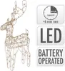 Złoty renifer z 40 diodami LED, dekoracja świąteczna na Podgląd zdjęcia produktu 9