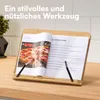 H&S Bambus Buchhalter - Verstellbare Buch Halterung Produktbild-Vorschau 6
