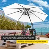 Ampelschirm 4x3m rechteckig Sonnenschirm Terrasse drehbar Produktbild-Vorschau 5