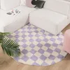Volero - Couloir en laine - Gambit Lilas/Blanc - Ø 160 cm Voir les images du produit 1