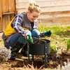 Setaccio da giardino Relaxdays, manovella, Ø 40 cm, terra, Anteprima dell’immagine prodotto 2