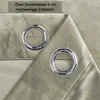 Verdunkelungsvorhang Samt weich 140x175 cm Sand Beige Ösen Produktbild-Vorschau 3