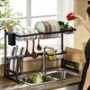 Égouttoir à 2 niveaux Étagère à vaisselle Largeur réglable Voir les images du produit 3