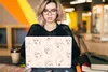 MuchoWow® Laptop Aufkleber Sticker Cover Frau - Linienkunst Produktbild-Vorschau 5