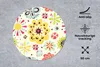 MuchoWow® Mauspad Mousepad Herz - Blumen - Muster 50x50 cm Produktbild-Vorschau 3