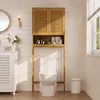 BEALIFE Badezimmerschrank 66x23x170 cm | In Holzoptik mit Produktbild-Vorschau 5