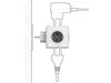 An illustration showing a power strip plugged into a wall outlet, with two plugs ready to be inserted into the power strip. Produktbild-Vorschau