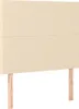 vidaXL Boxspringbett mit Matratze Creme 120x200 cm Stoff Produktbild-Vorschau 4