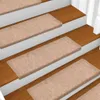 vidaXL Tappetini per scale 10 pz. Marrone 65x21x4 cm Pile Anteprima dell’immagine prodotto 11