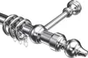 Interdeco Gardinenstange / Vorhangstange Chrom-farbig, Typ Produktbild-Vorschau 1