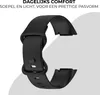 A black silicone watch strap is shown against a light gray and white background. Produktbild-Vorschau