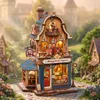 Happyduke Toys miniatúrny domček DIY 3D puzzle s LED Náhľad obrázku produktu 2