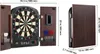 A dartboard and cabinet set is displayed with dimensions shown. Anteprima dell’immagine prodotto