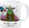 Honeycorns Kaffeebecher mit Einhorn Motiv und Spruch: Eine Produktbild-Vorschau 1