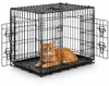 Lionto transportkooi voor katten, van metaal, stabiel en Productafbeelding-voorbeeld 1