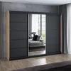 Schwebetürenschrank 200 cm, 3-türig, mit Spiegel & 4 Produktbild-Vorschau 2