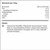 Nutritional information and ingredients list for a food product. Produktbild-Vorschau