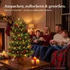 HOKEEPER Künstlicher Weihnachtsbaum 90 cm mit LED, Zapfen & Produktbild-Vorschau 4